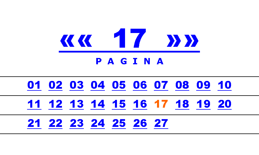 Casella di testo:   17  P  A  G  I  N  A01  02  03  04  05  06  07  08  09  1011  12  13  14  15  16  17  18  19  2021  22  23  24  25  26  27  28  29  30